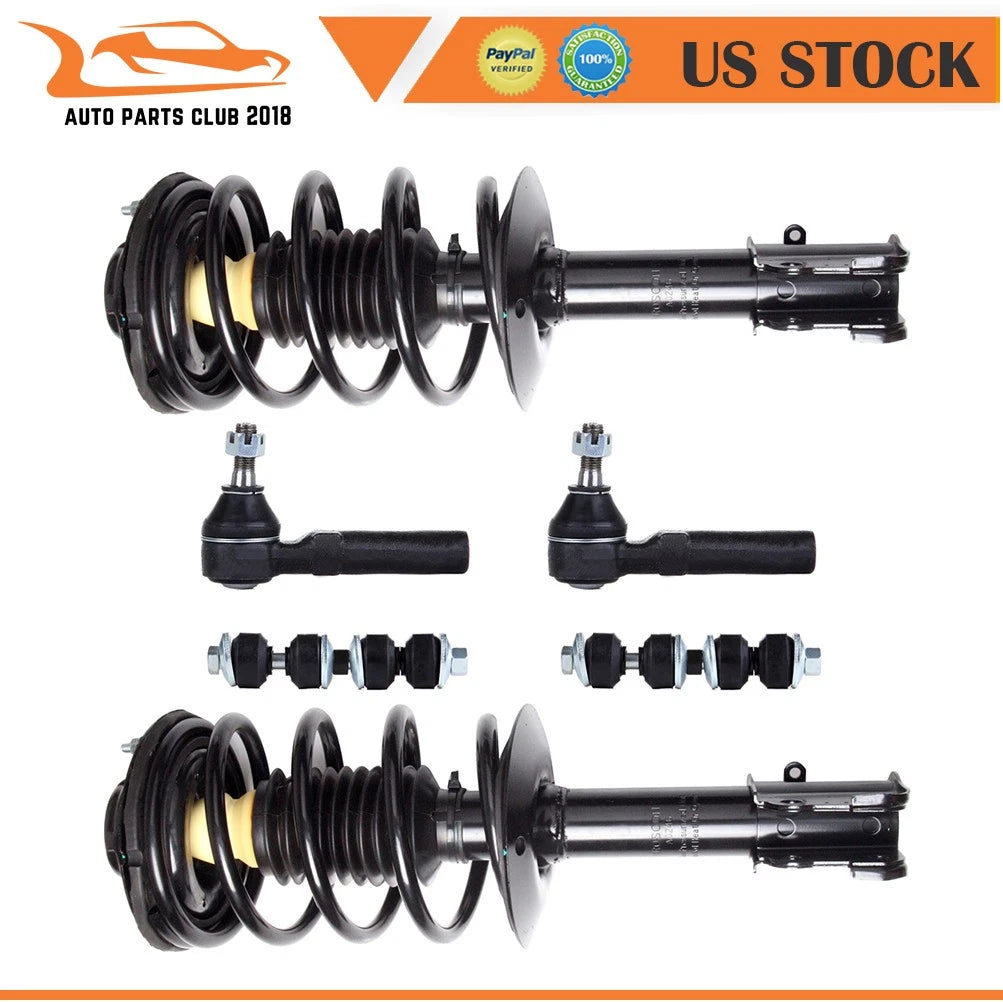 Front Struts Assembly Tie Rod Sway Bar Kit for Chrysler PT Cruiser (2001–2010)