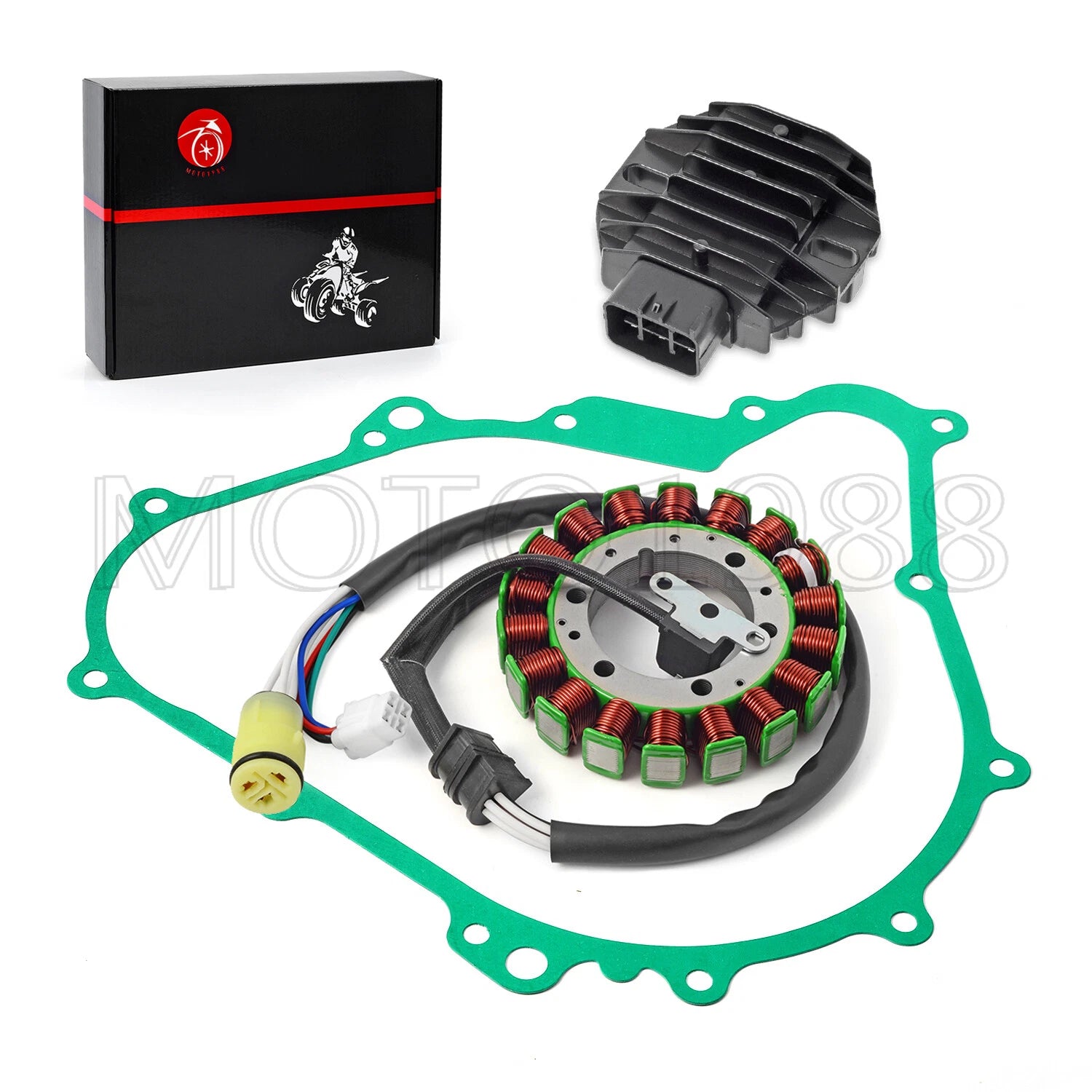 Stator & Regulator Rectifier with Gasket for Yamaha Kodiak 400 450 (2003–2006)