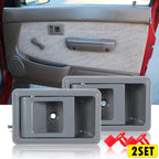 Set of 2 Inside Door Handles for Toyota 4Runner Pickup Gray
