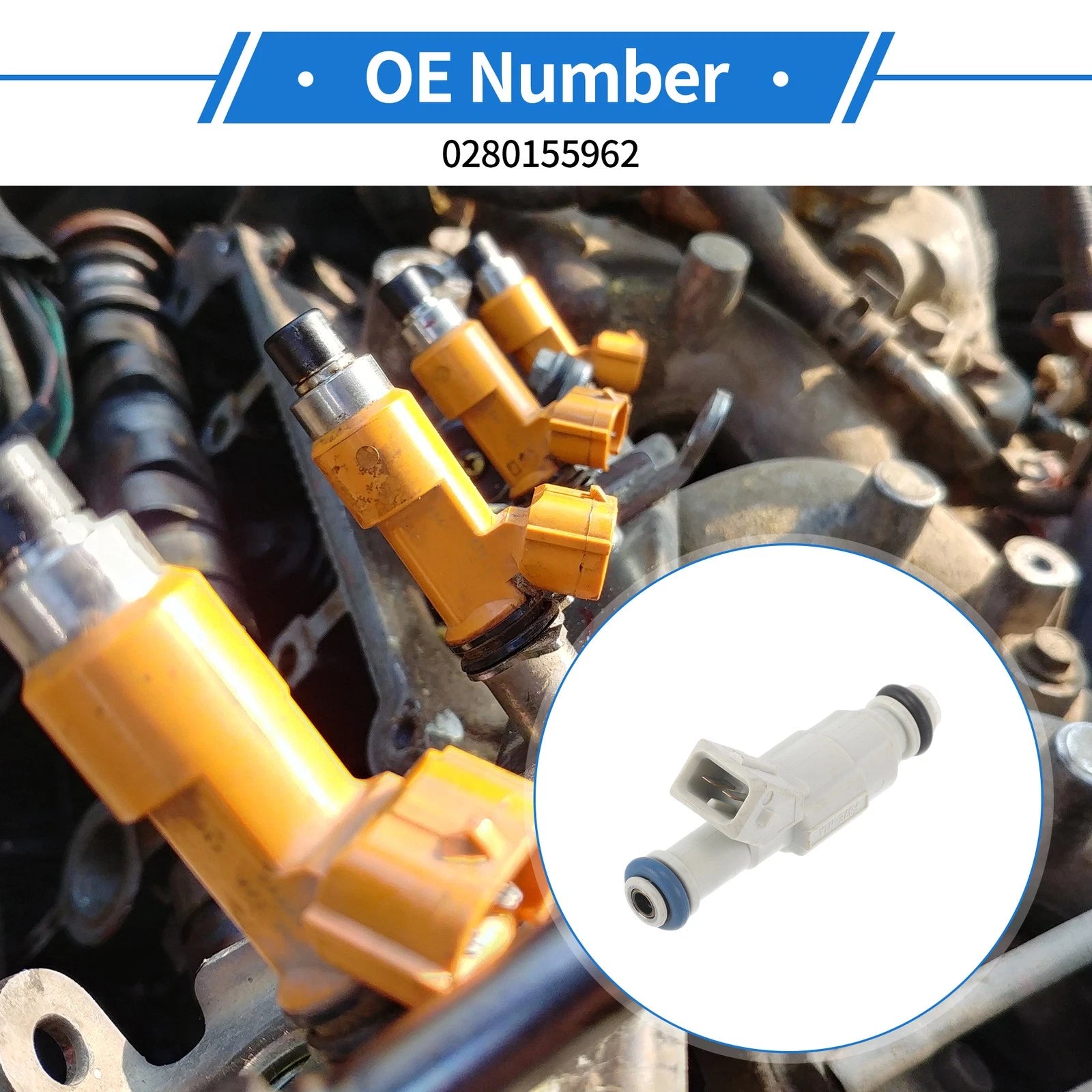 1 Pc Fuel Injector No.0280155962 for Ford Explorer 4.0L (1999–2000)