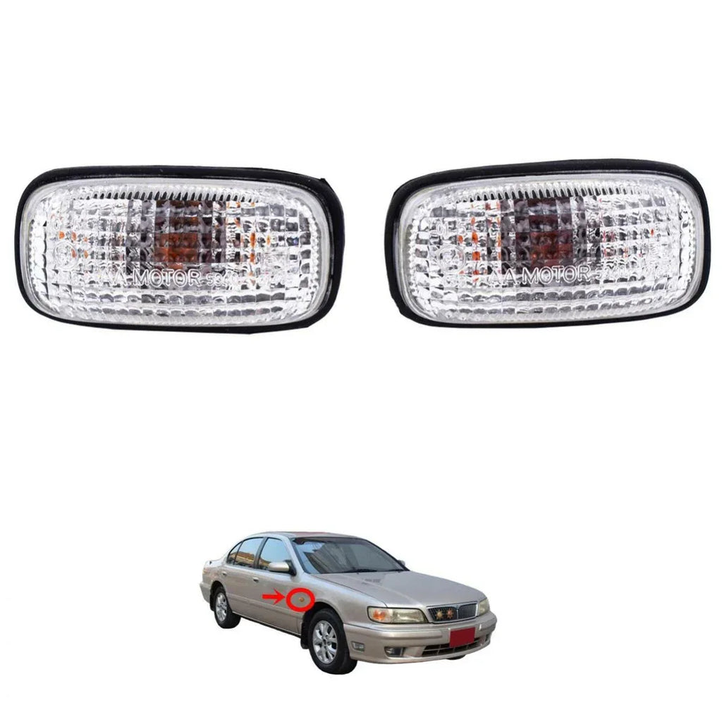 Pair Side Marker Light Fits Nissan Cefiro Maxima 30J Infinity A32 1994-1998 D10