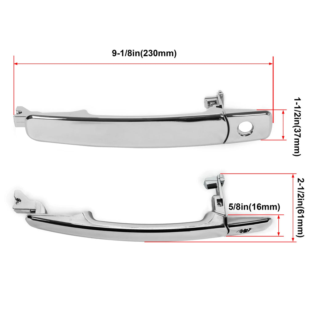 Chrome Door Handle for Nissan Murano (2003–2007) & Rogue (2010–2015)