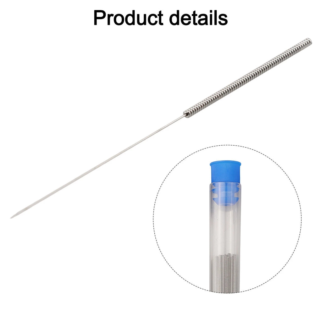 60 Pcs Stainless Steel Nozzle Cleaning Needles for 3D Printers (0.15-0.4mm)