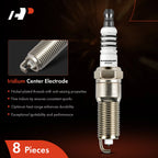 8x Iridium Platinum Spark Plugs for Jeep Grand Cherokee (2005–2008)
