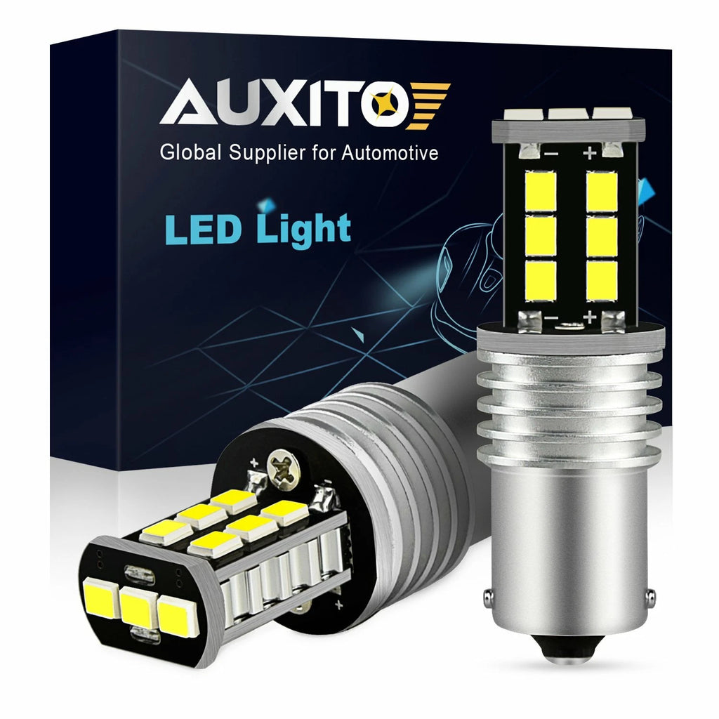 2X No Flash CANBUS 1156 LED Daytime Running Light Bulbs for Cars (12V)