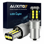 2X No Flash CANBUS 1156 LED Daytime Running Light Bulbs for Cars (12V)