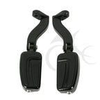 Black Rear Passenger Foot Pegs for Harley Road Street Glide (1993–2022)