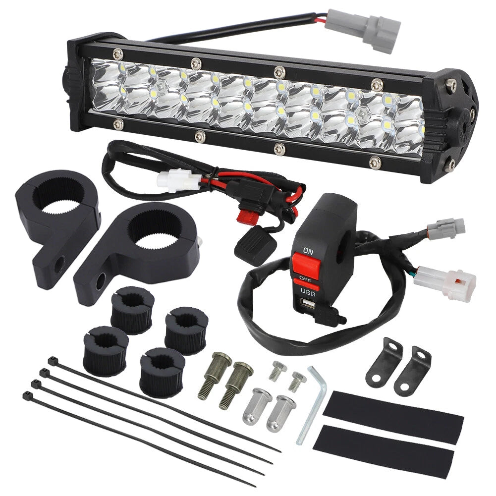 LED Headlight Light Bar Kit for Yamaha YZ250F YZ450F YZ450FX YZ250FX (2014–2023)