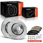 6x Drilled Brake Rotors & Pads for Ford Mustang (2015–2020)
