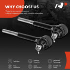 2X Front Outer Tie Rod Ends for Chevy Malibu (1964-1967)