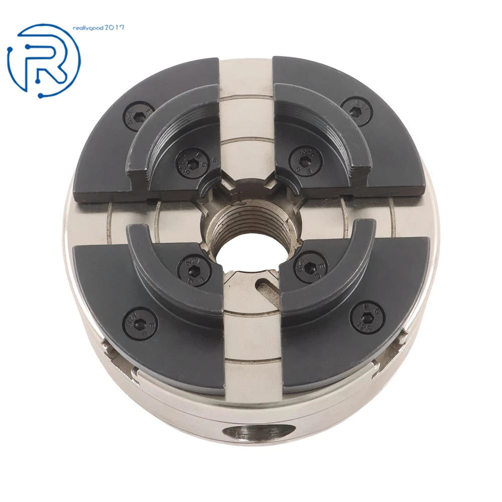 Set of 2 Self-Centering Lathe Chucks 1"×8TPI & 3/4"×16TPI Adapter
