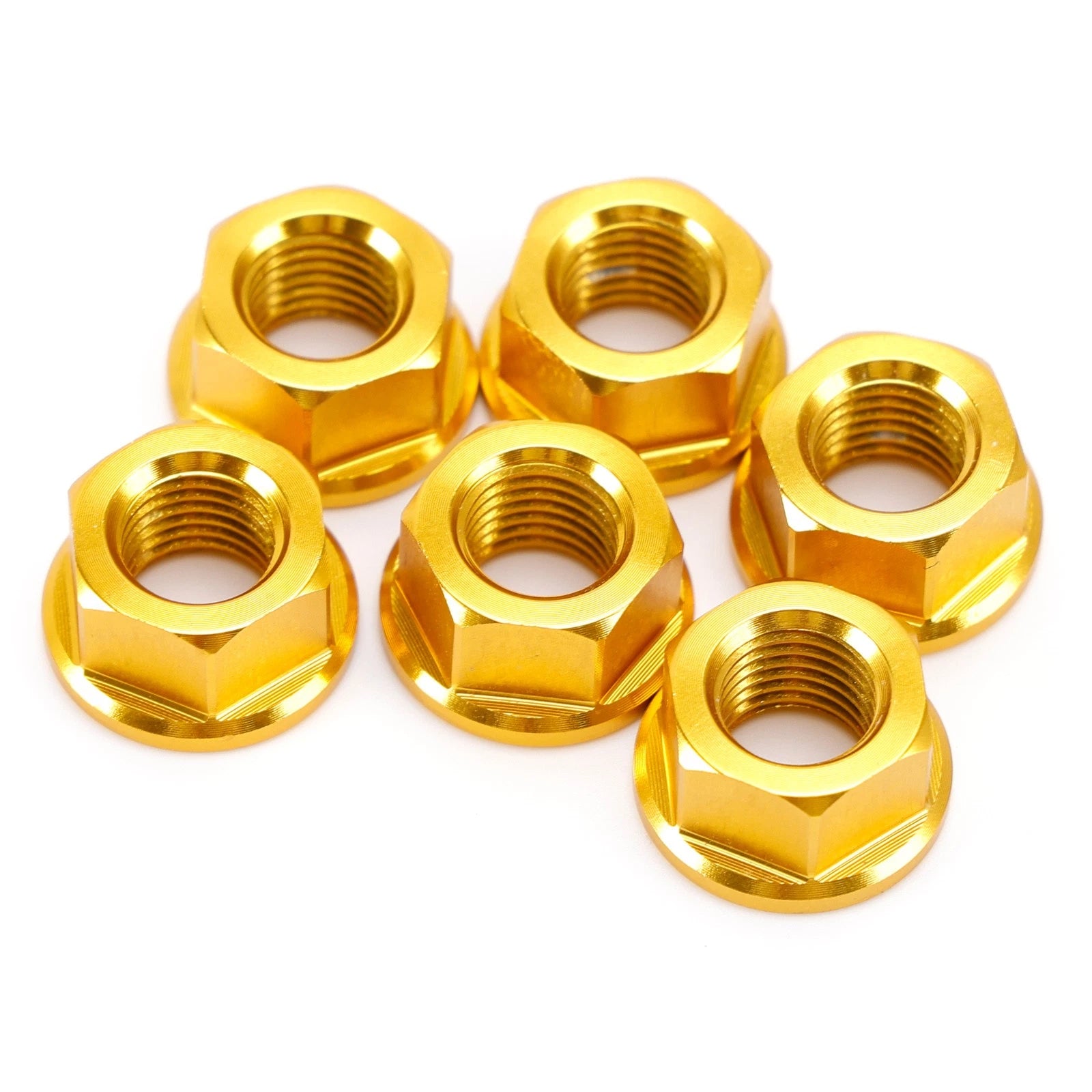 Sprocket Nut Kit M10x1.25 Gold for Yamaha YZF-R1 (1998–2014), R3 (2015–2018), YZF-R6 (2003–2021)