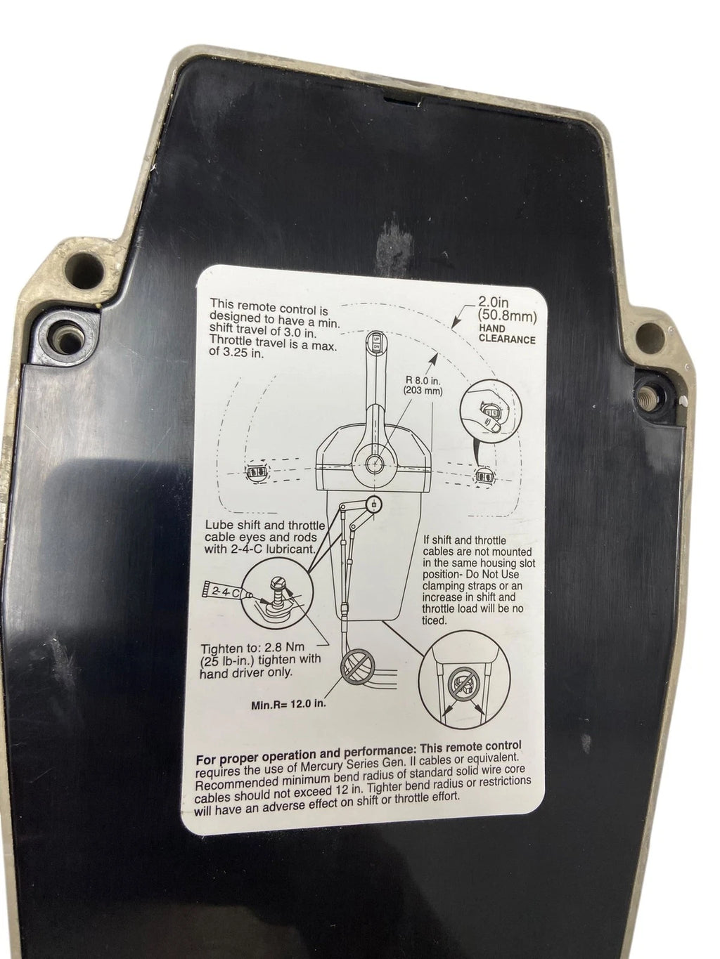 Throttle/Shift Control for Mercury 8M0059686 (Gen II)