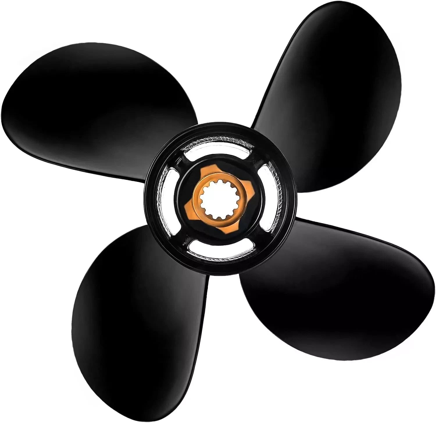 4-Blade Boat Propeller for Mercury Outboard 25-70HP (13 Tooth)