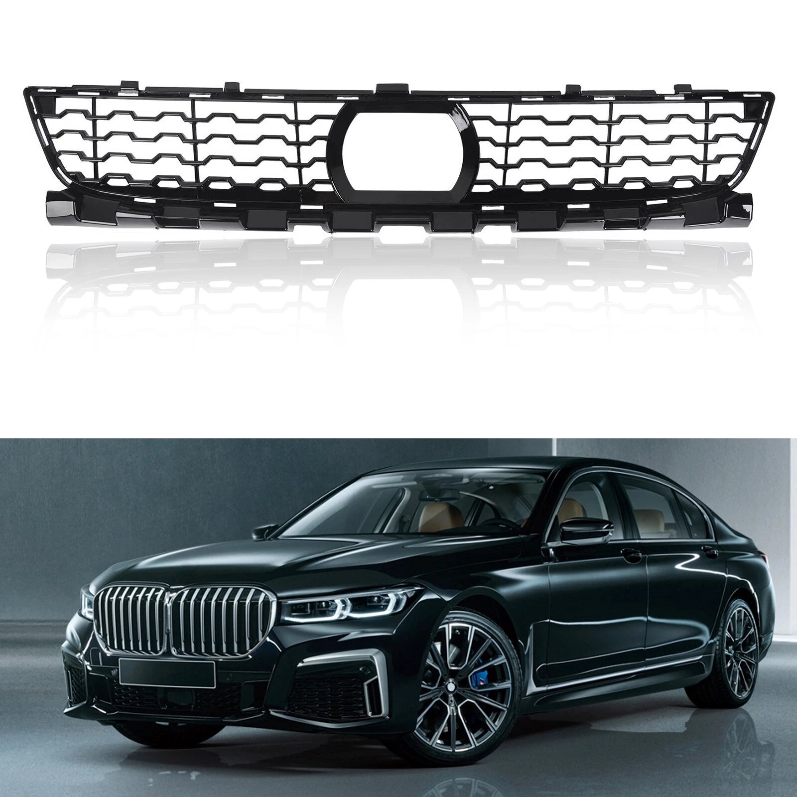 Front Lower Bumper Grille for BMW 7 Series (2016–2019)