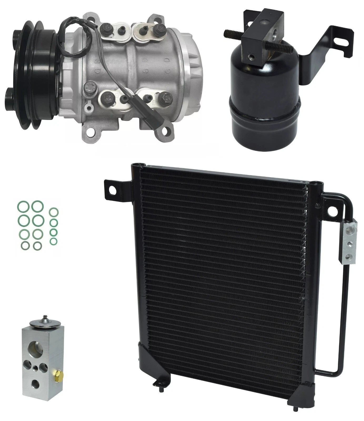 AC Compressor Kit with Condenser for Plymouth Voyager 2.5L (1990–1990)