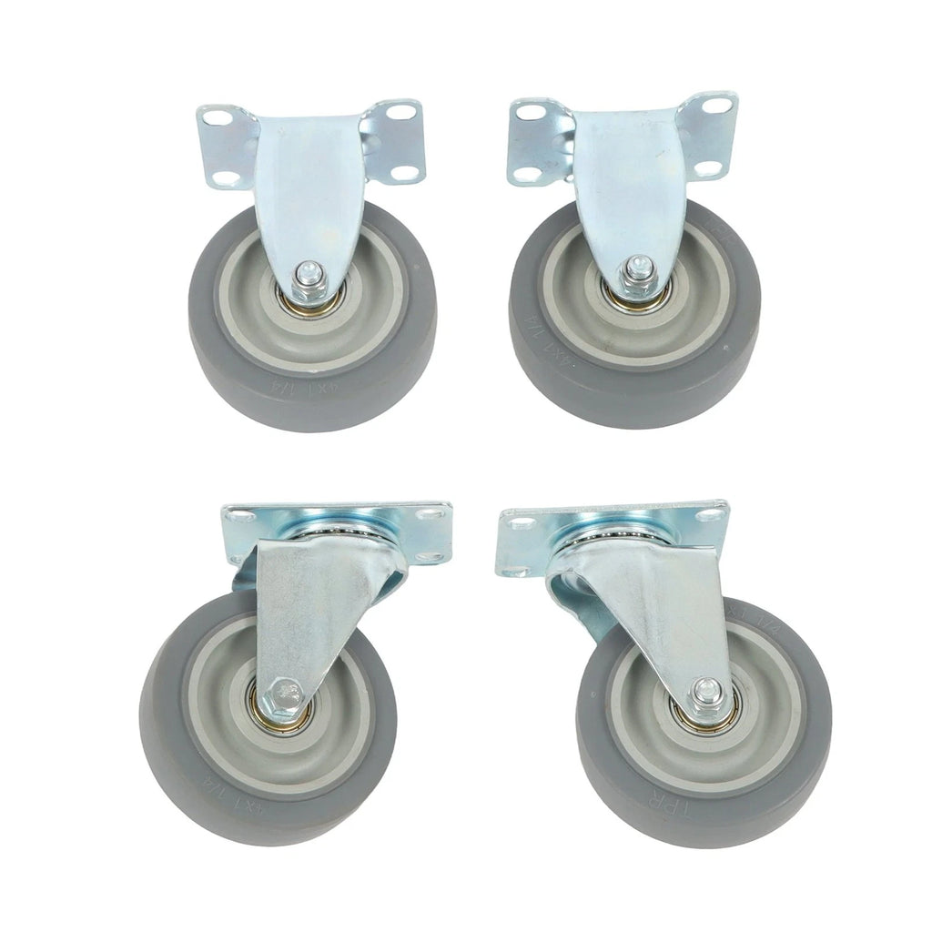 Set of 4 Heavy Duty Swivel Caster Wheels for Various Applications