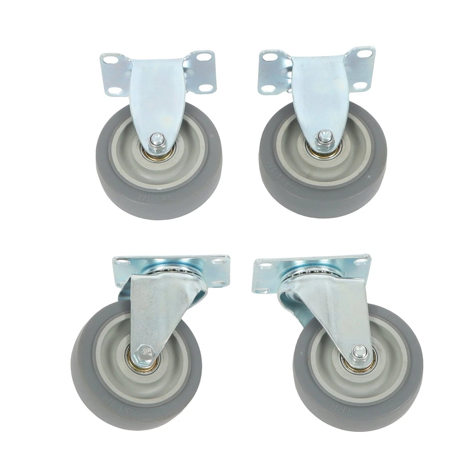 Set of 4 Heavy Duty Swivel Caster Wheels for Various Applications