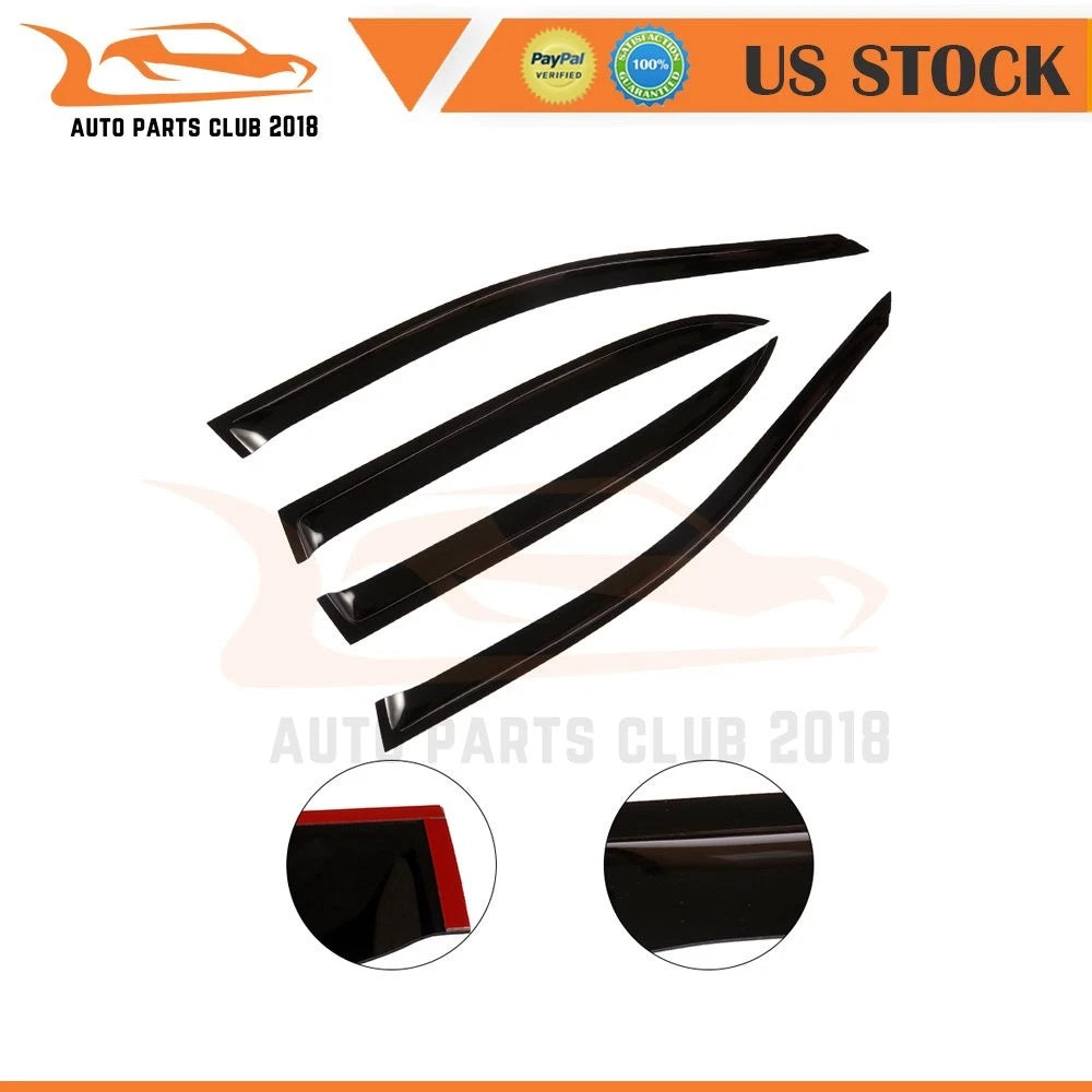 Set of 4 Window Visor Guards for Honda Accord Sedan (2003–2007)