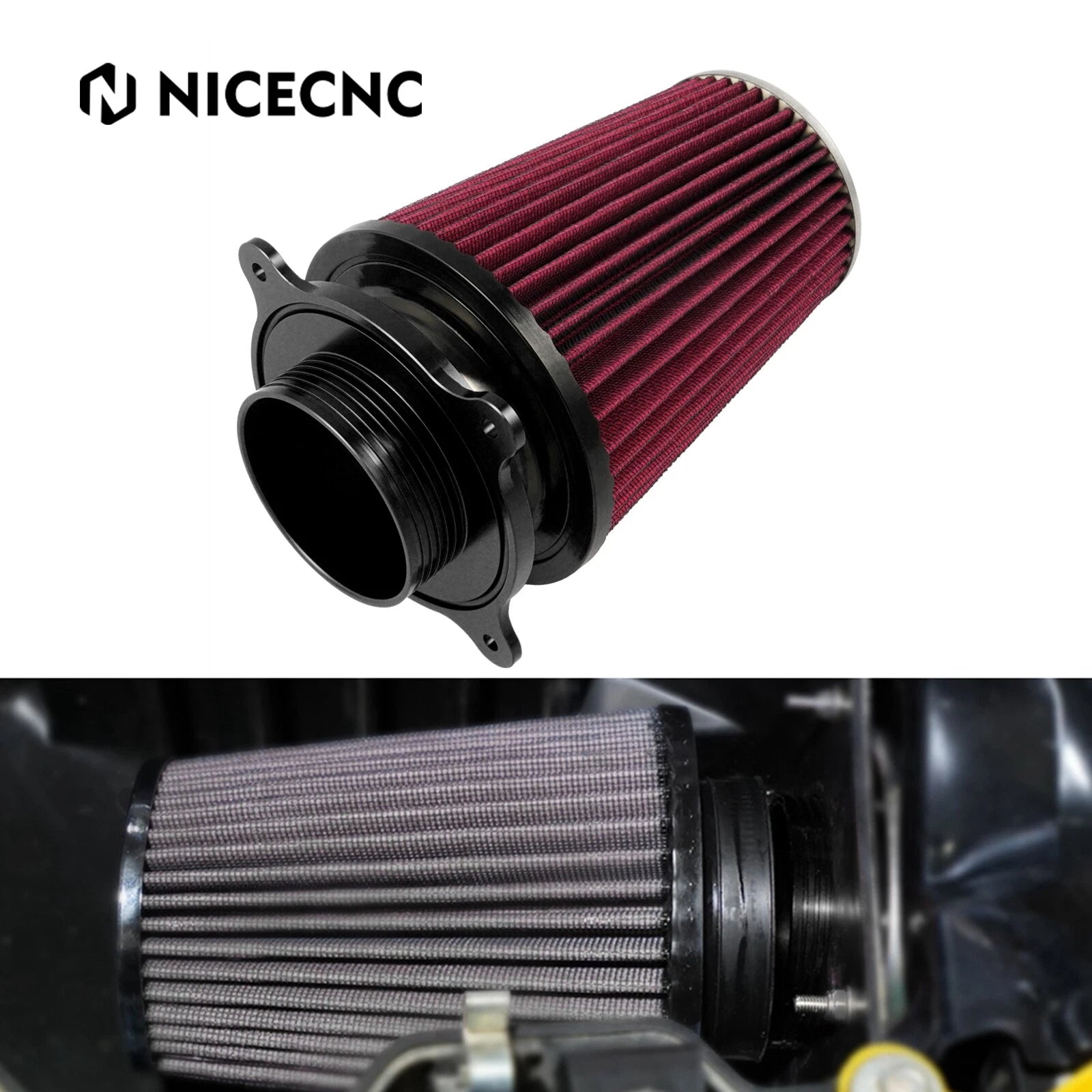 Air Filter Adapter Kit for Yamaha Raptor 700 700R SE (2006–2023)