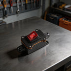 12V 20A Waterproof Switch Box IP65 with Red Light for Machinery