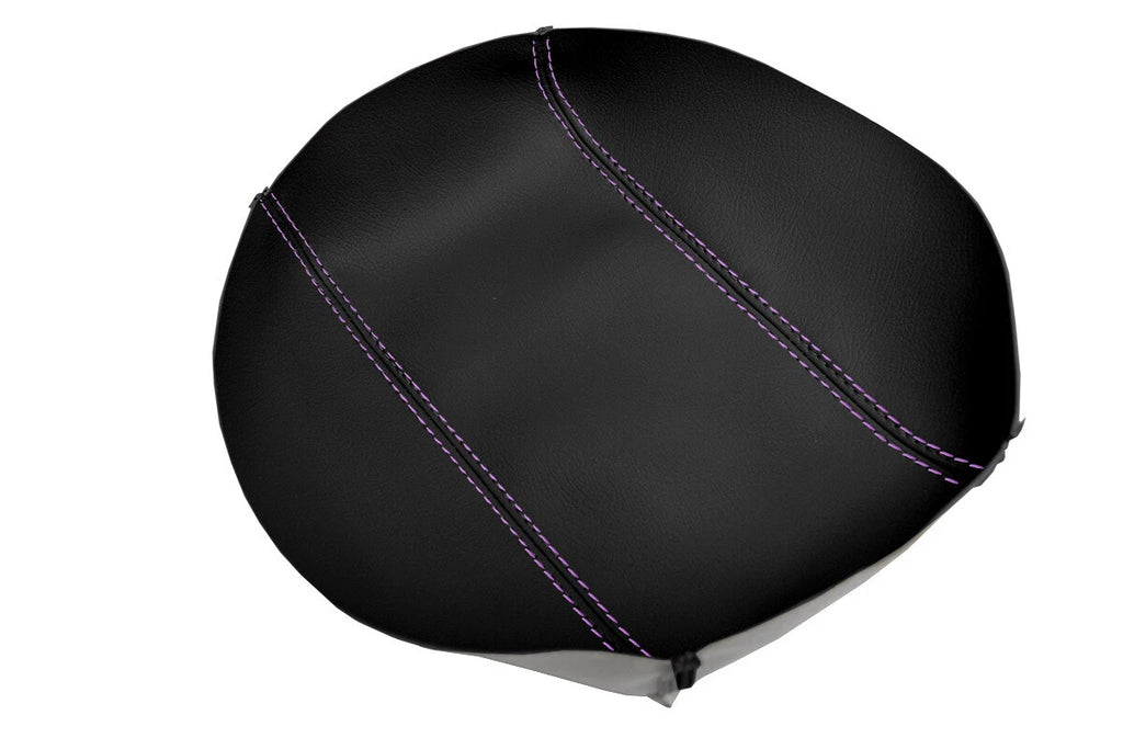Leather Console Lid Armrest Cover for Honda Element (2007–2011) Purple Stitch