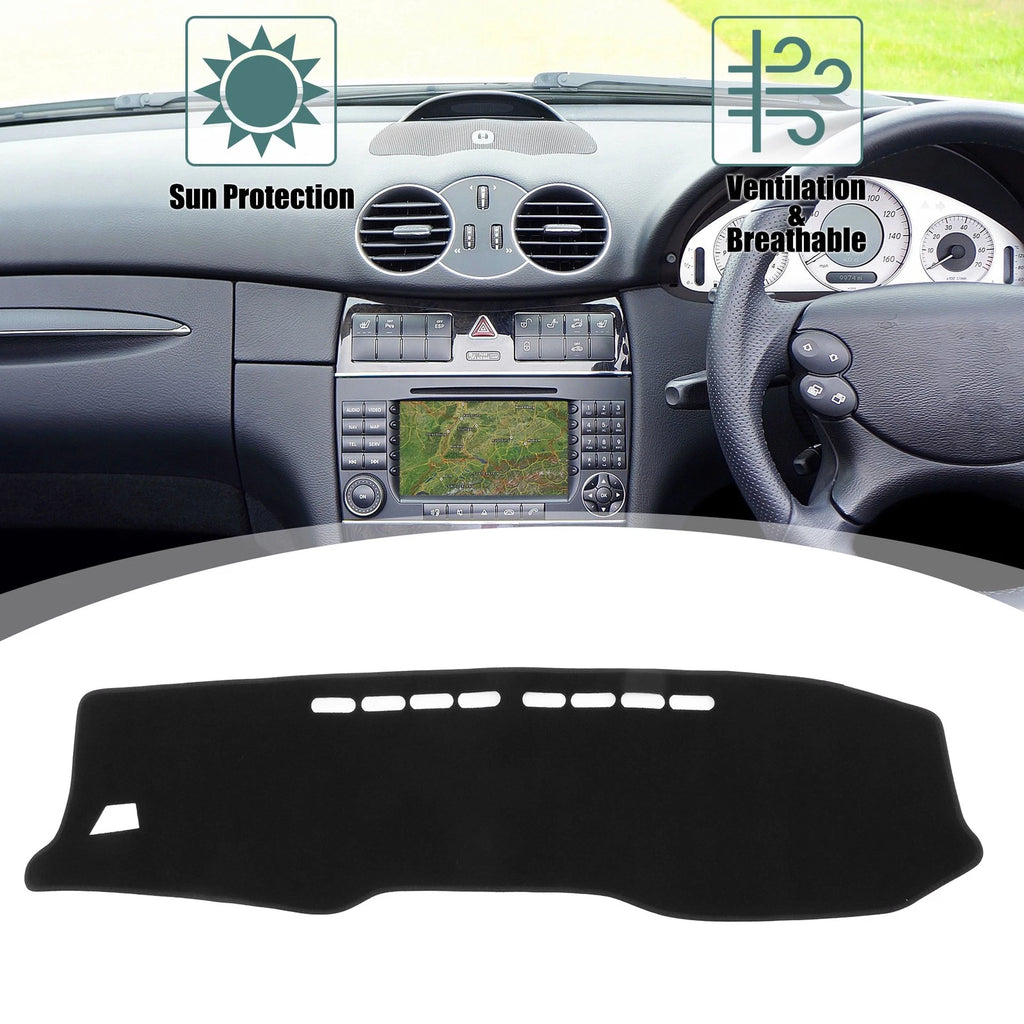 Dashboard Cover for Toyota Hilux GUN125 (2015–2023) Black Polyester Non-Slip