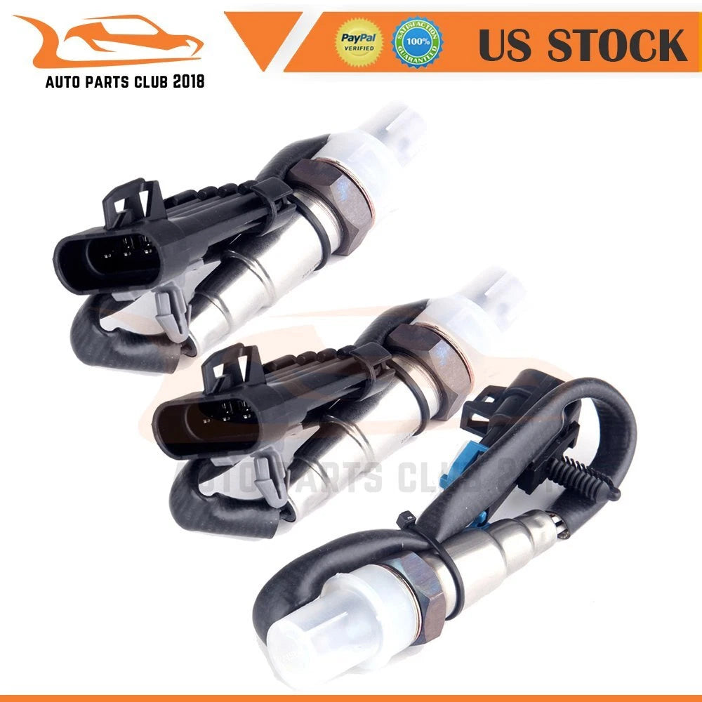 Set of 3 Oxygen Sensors for GMC Chevy Express Savana (1997–2002)
