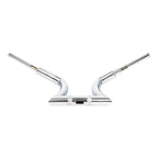 14in Rise 2in Hanger Bar Risers for Harley Softail Chrome