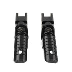 Front Footrests Foot Pegs for Aprilia RSV4 Factory, Tuono 660 (2009–2023) Black