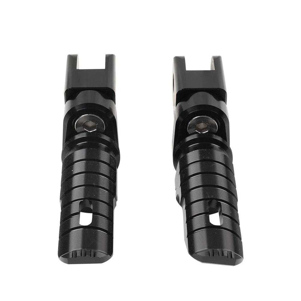 Front Footrests Foot Pegs for Aprilia RSV4 Factory, Tuono 660 (2009–2023) Black