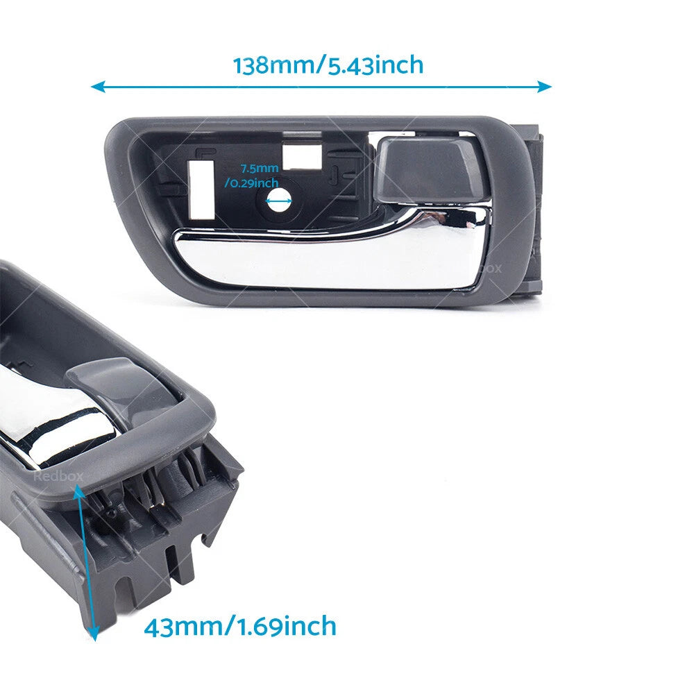 Pair Inner Door Handle for Toyota Camry (2002–2006) Chrome