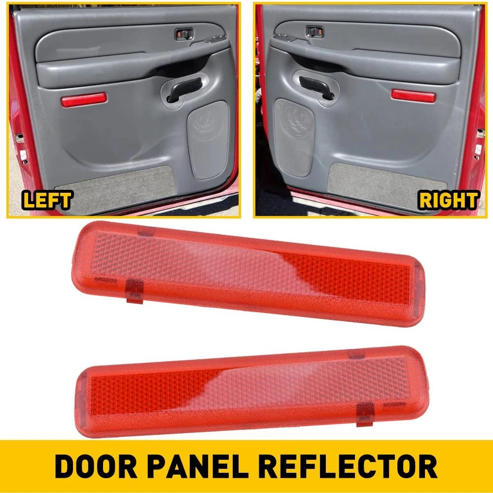 2X Interior Car Door Panel Reflector Light Lens for GMC Sierra 2500 (2003–2006)