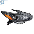 Headlight for Nissan Altima (2016–2018) Black Halogen RH/Passenger Side