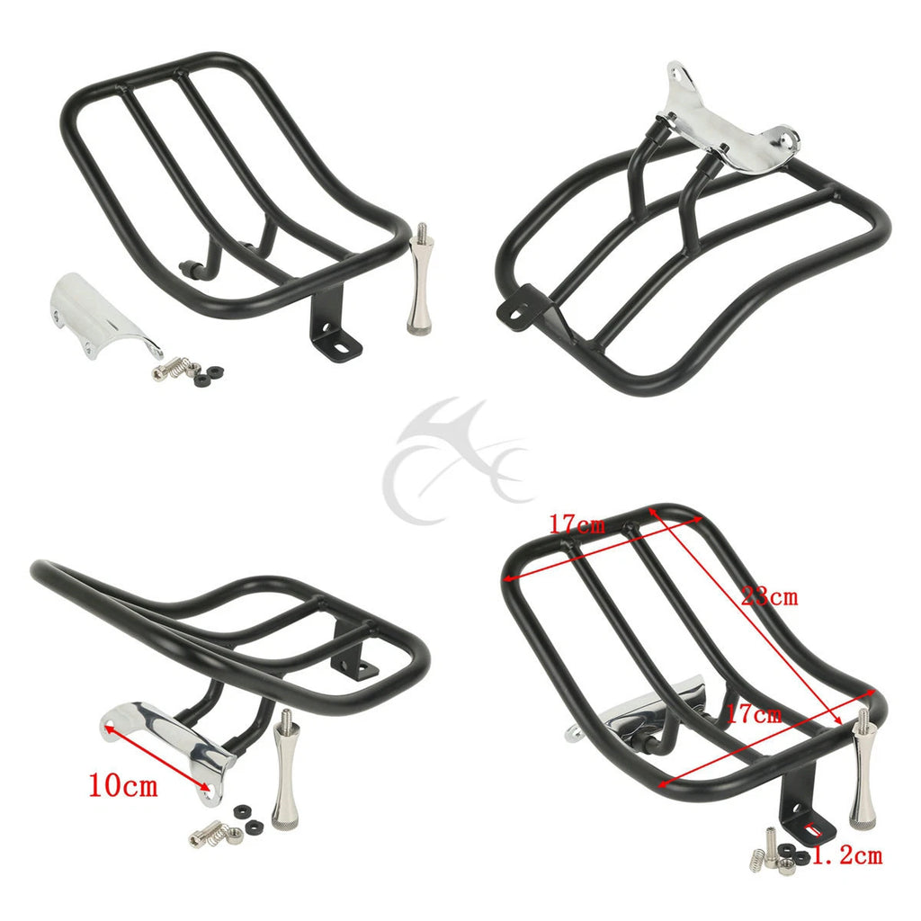 Solo Seat Luggage Rear Fender Rack for Harley Touring Road King (1997–2008)