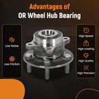 Rear Wheel Bearing Hub for Ford Fusion (2013–2020) 2.5L 2.0L 1.5L AWD
