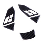 Carbon Fiber Steering Wheel Button Cover for BMW 5 Series E60 E61 (2005-2010)
