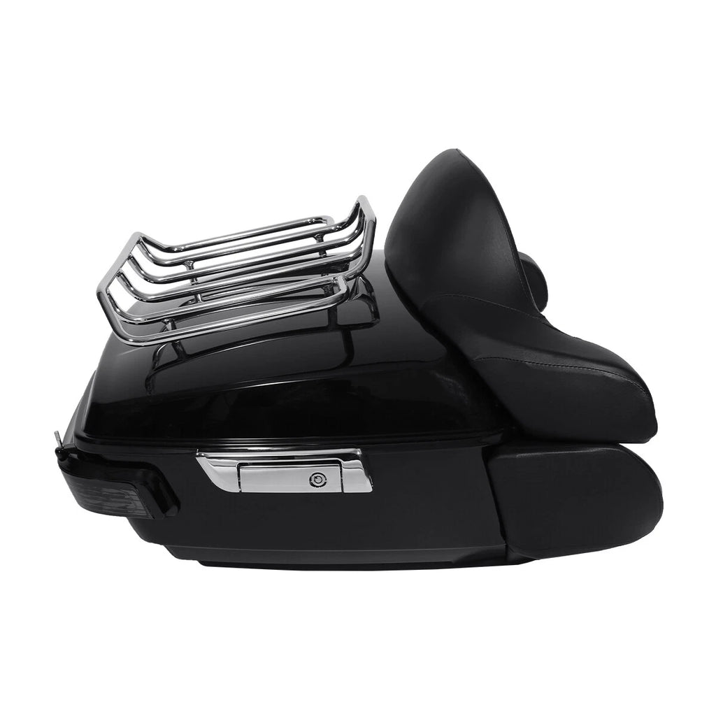 Trunk Backrest Light Rack Speakers Mount Plate for Harley Touring (2014–2026)