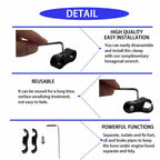 Set of 4 Separator Clamp Fittings for Oil Fuel Hose Line (Universal)
