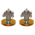 Set of 2 Spindle Assembly W/Pulley for MTD Cub Cadet Troy Bilt Toro LX-42
