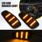 Smoked LED Turn Signal Light Side Marker Kit for Jeep Renegade (2015â2021)