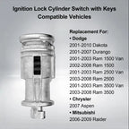 Ignition Lock Cylinder Switch with Keys for Dodge Ram Durango