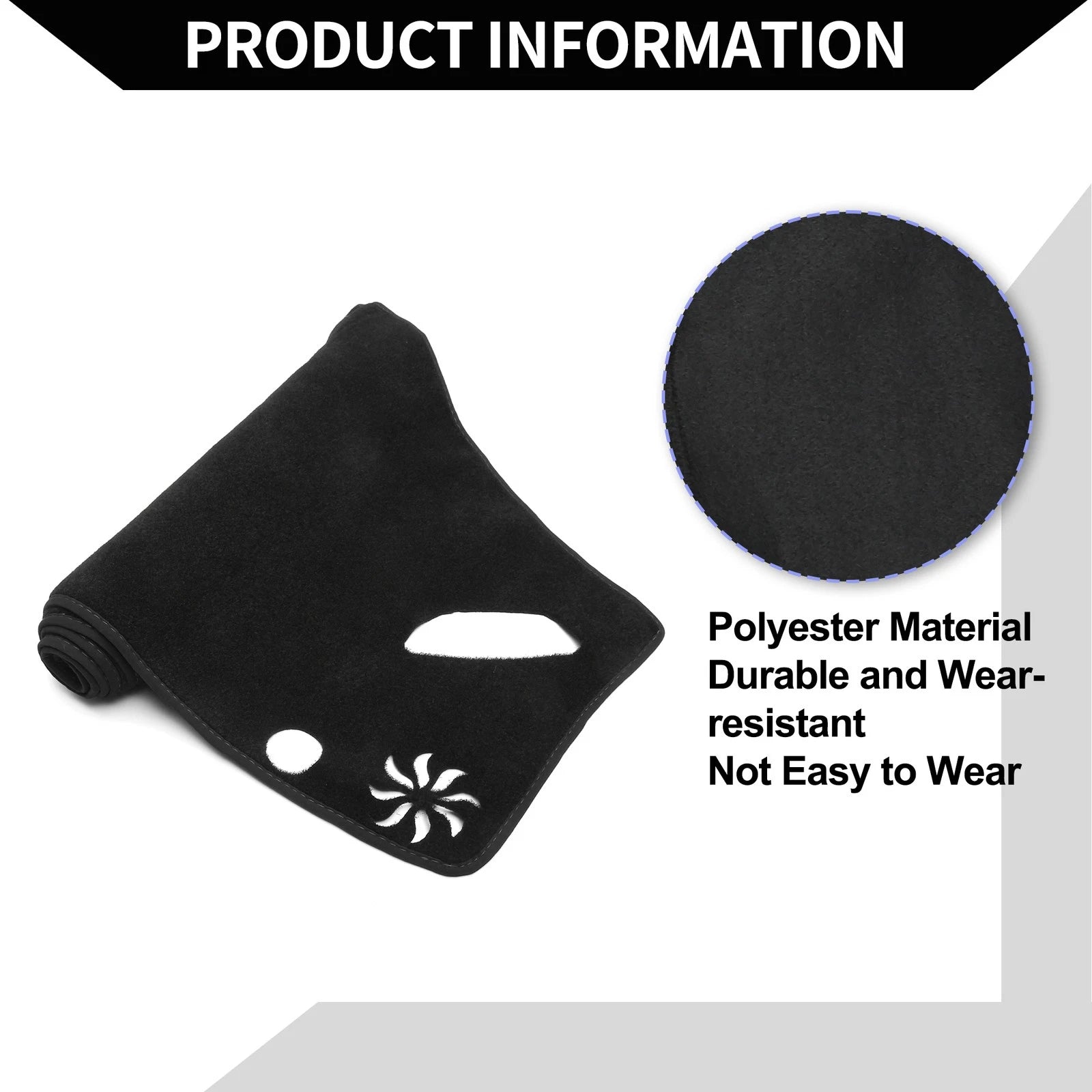 Dashboard Cover Mat for Subaru Forester (2018–2024) Black