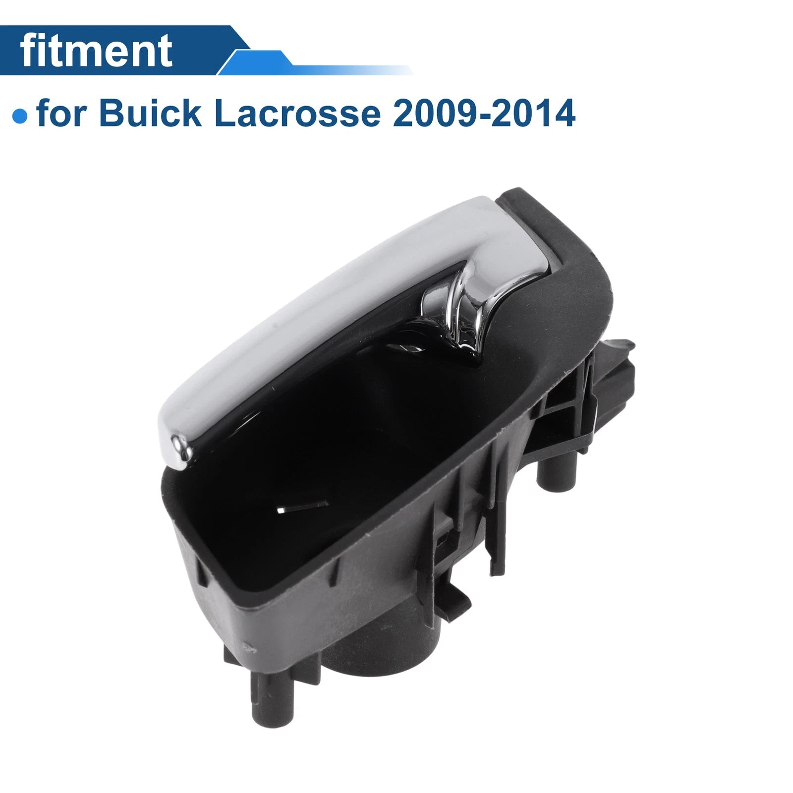 Front Passenger Side Interior Door Handle for Buick Lacrosse (2009–2014) Black Chrome