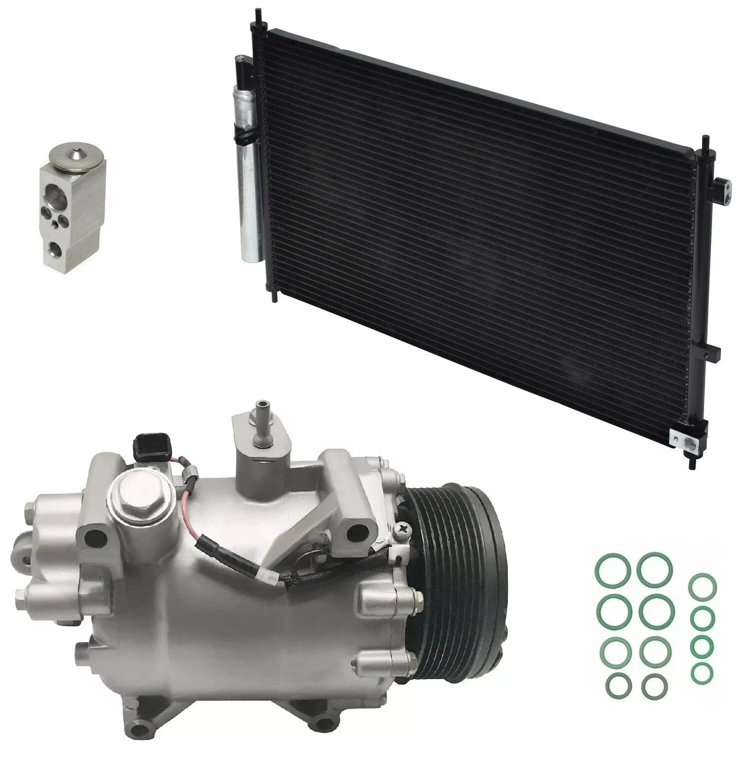 AC Compressor Kit With Condenser for Acura RDX 2.3L (2009–2012)