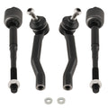 Front Inner Outer Tie Rods for Nissan Sentra Leaf NV200 Chevrolet City Express
