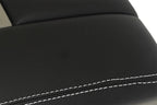 Leather Console Lid Armrest Cover for Audi Q7 (2007–2015) White Stitch