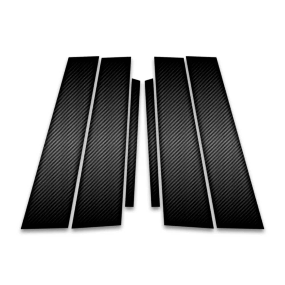 6pc Carbon Fiber Pillar Post Covers for 2019-2023 Lexus UX Series