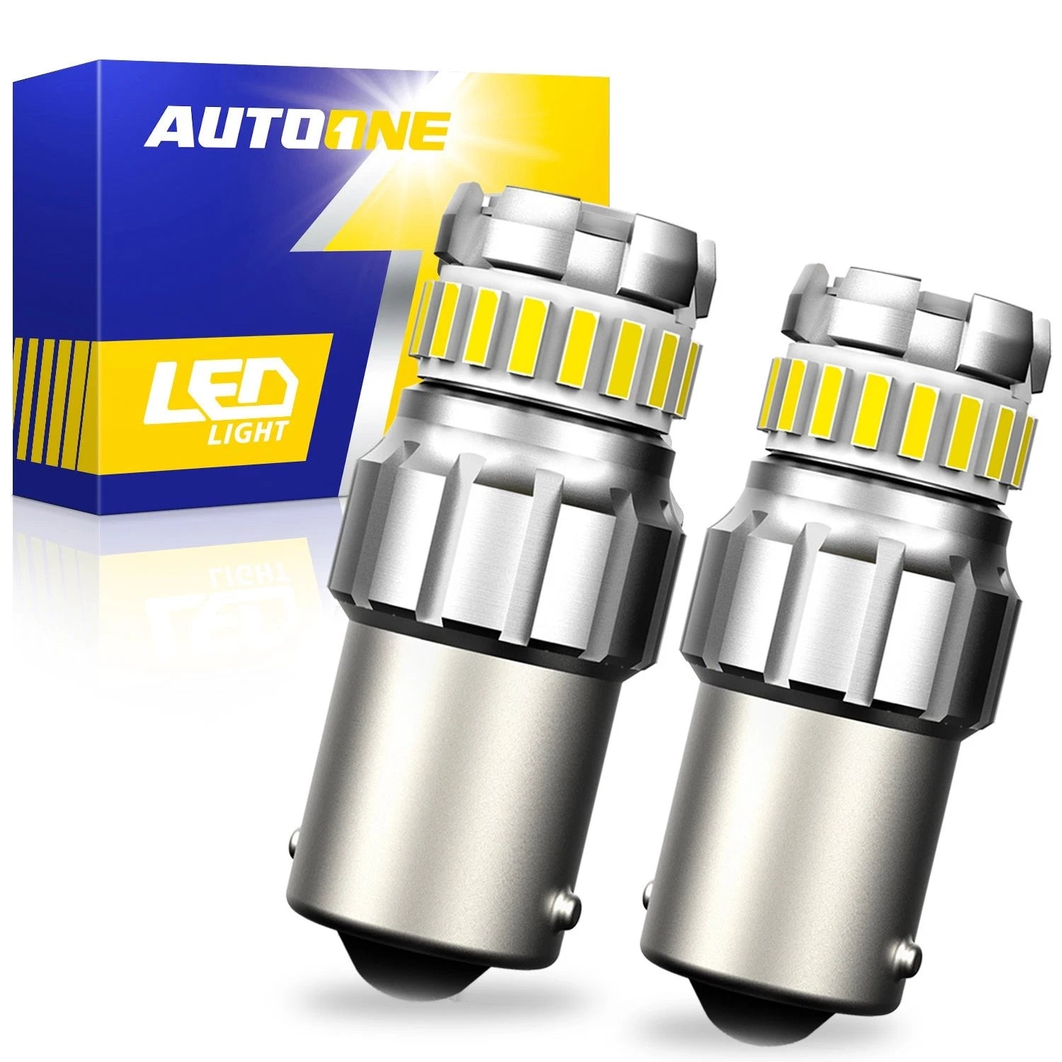 2X 1156 LED Reverse Backup Light Bulb 1200LM 6500K for Autoone