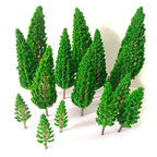 15Pc Miniature Model Trees for Train Railroad Wargame Landscape Scenery
